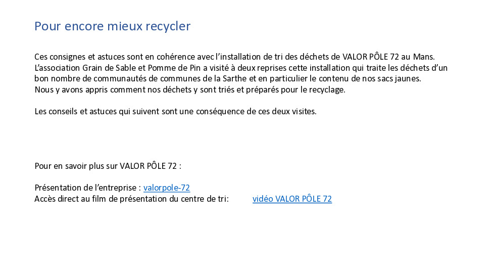 Mieux trier 1